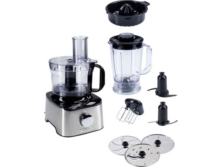 KENWOOD Kompakt-Küchenmaschine Multipro Compact FDM301SS, 800 W, Schneiden, raspeln, kneten, schlagen, verquirlen, zerkleinen, mixen