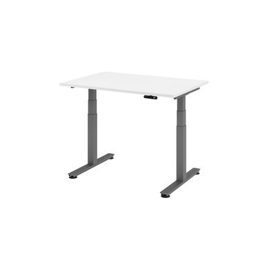 Hammerbacher-Sitz-Steh-Schreibtisch el.120x80cm Weiß-VXDSM12/W/G