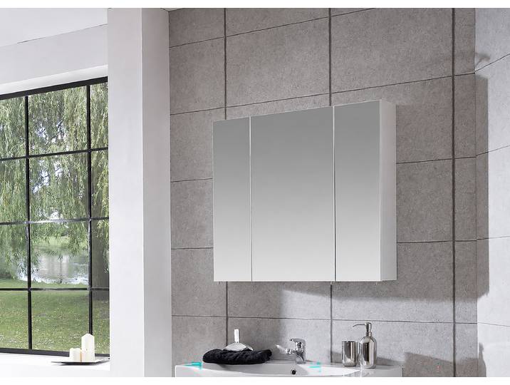 Armoire à miroir 80cm Blanc