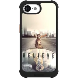 Nivocase Hülle für Apple iPhone 17e Stossfeste Handyhülle NIVOmax Case Schwarz Motivation Tiere Tiger (Apple iPhone 17e), Smartphone Hülle, Schwarz