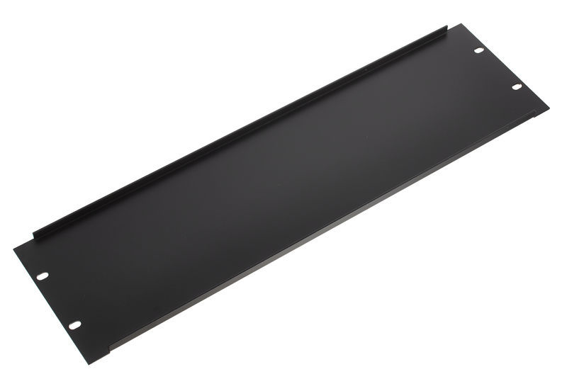 Adam Hall 87223 Rack Panel 3U Alu Black powder