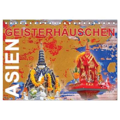 Asien Geisterhäuschen (Tischkalender 2027 DIN A5 quer), CALVENDO Monatskalender