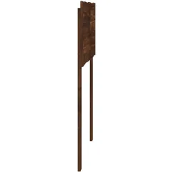 vidaXL, Bett Zubehör, Kopfteil mit Live Edge ROSTOCK Dunkelbraun 75 cm