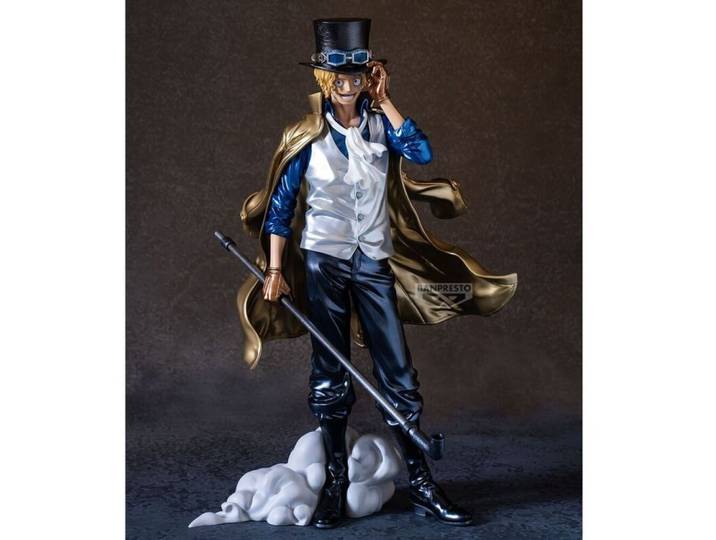 Banpresto Spielfigur Ein Stück Die metallische Sabo Figur 30cm