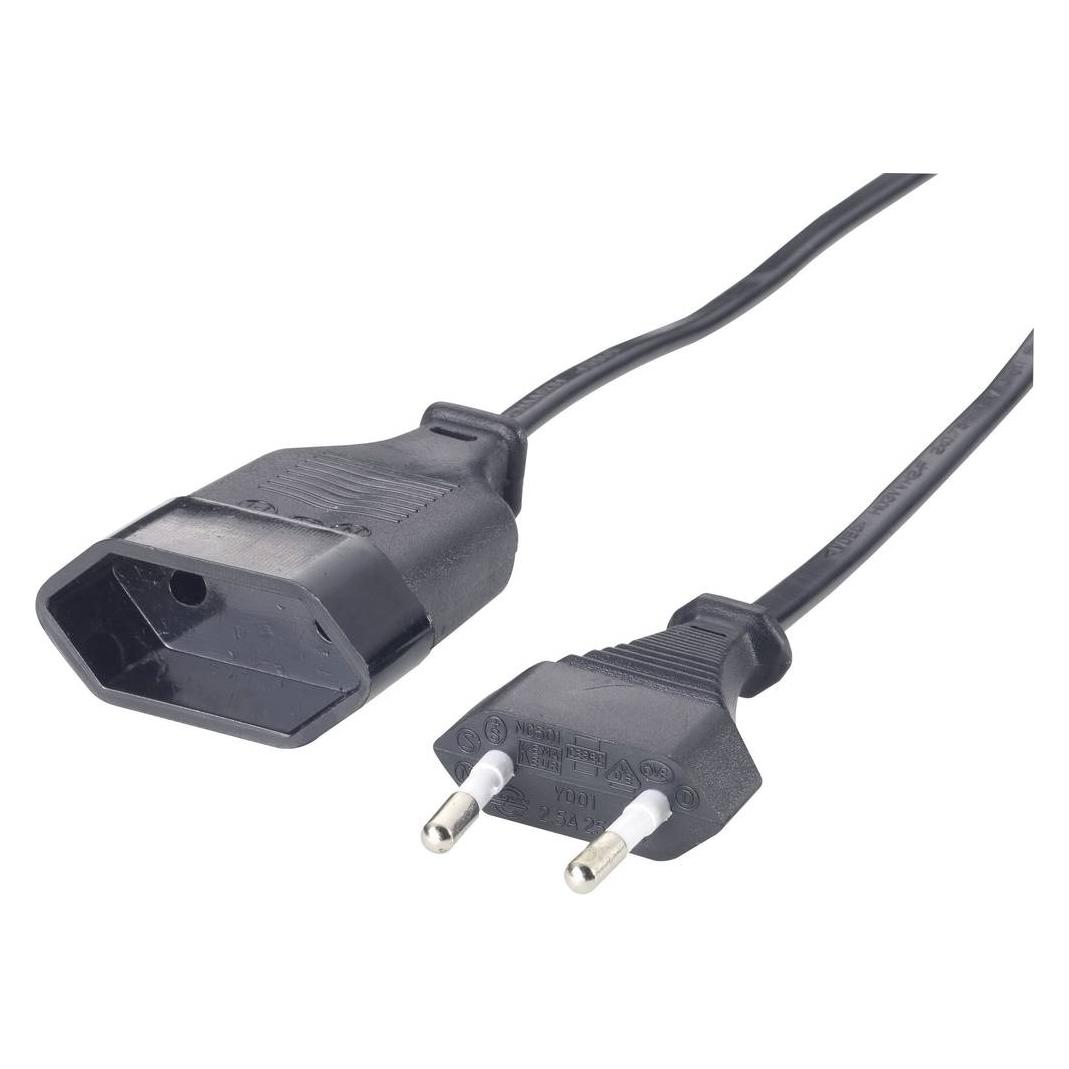 GAO 145605092 Strom Verlängerungskabel Schwarz 2.00 m (2 m) (145605092)