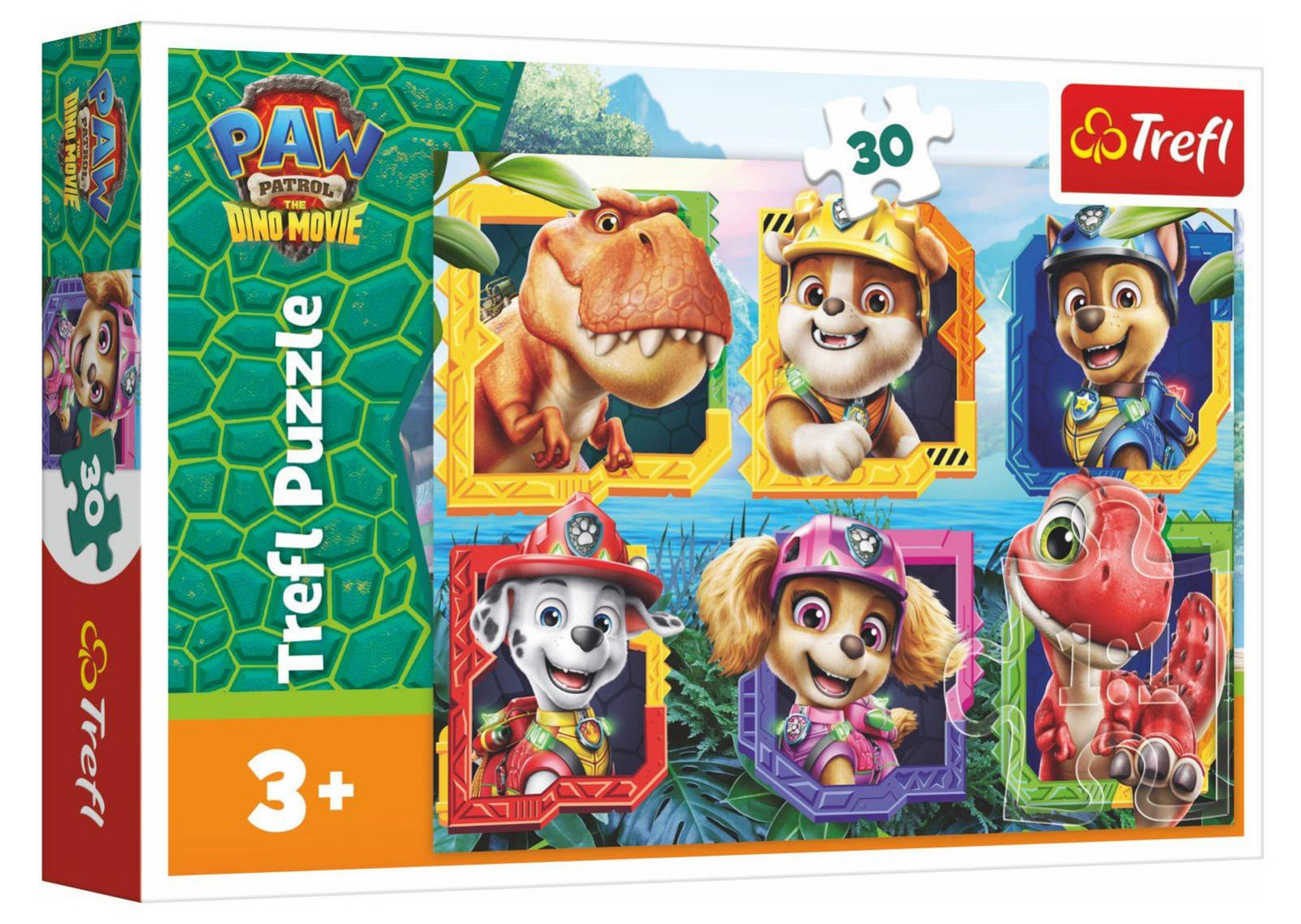 Trefl Paw Patrol Dino Movie Puzzel Dinosaur Eiland, 30 stukjes, 27 x 20 cm