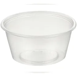 VEPATIM 200x Dressingbecher Saucenbecher 100ml transparent aus PP