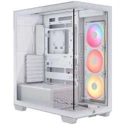 Corsair Midi Tower 3500X LXR LINK TG Weiß