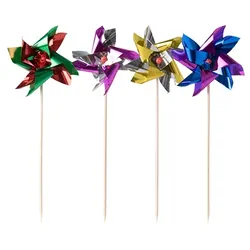 PAPSTAR 100 Deko-Picker 17,5 cm farbig sortiert "Windmühle"
