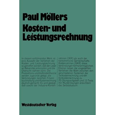 Kosten- und Leistungsrechnung, Taschenbuch von Paul Möllers, VS Verlag für Sozialwissenschaften, 978-3-531-11246-6