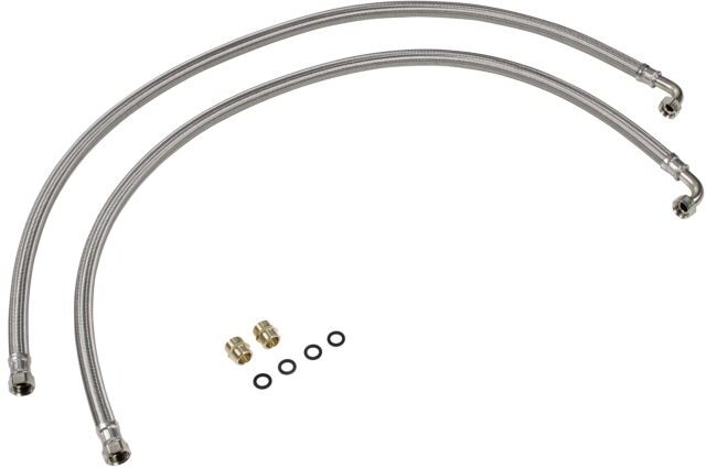 Grünbeck Schlauch-Set 707845 DN 20, Überwurfmutter 3/4"x3/4", 1,5 m, gerade/90°