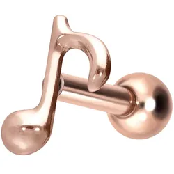 Titan Ohrpiercing mit Innengewinde ACHTELNOTE
