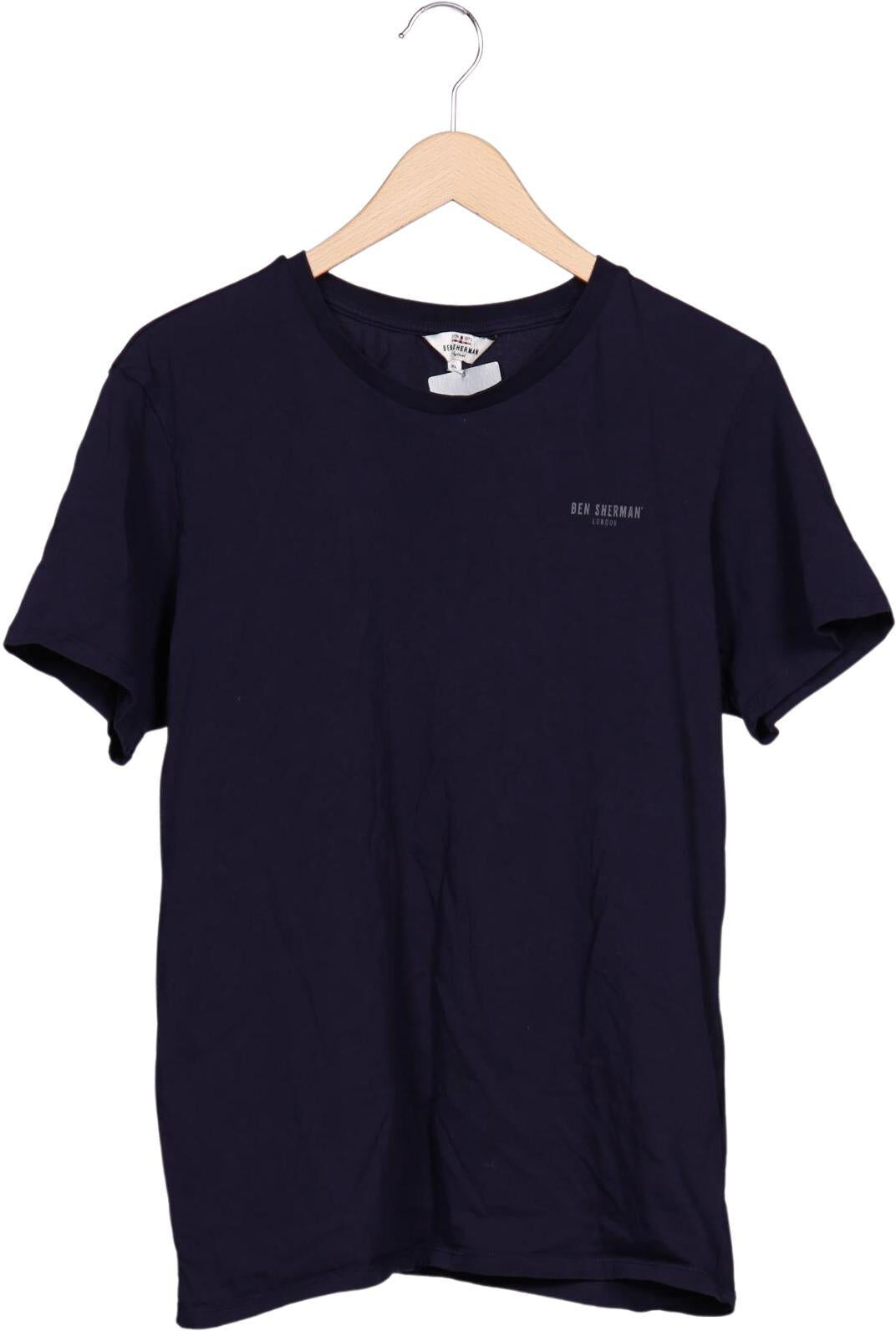 Ben Sherman Herren T-Shirt, Marineblau, Gr. XL, Baumwolle - Second Hand