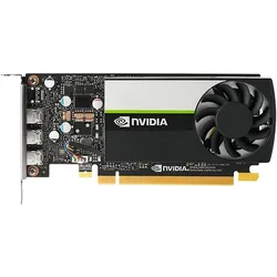 HP NVIDIA T400E 4GB 4mDP GFX (A4HP3AA) (4 GB, GDDR6), Grafikkarte, Schwarz