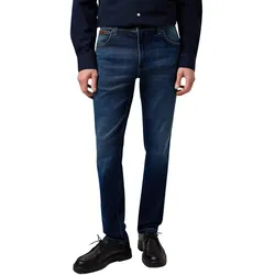 Wrangler Texas Slim Jeans in dunkler Fog Blue Waschung-W36 / L34