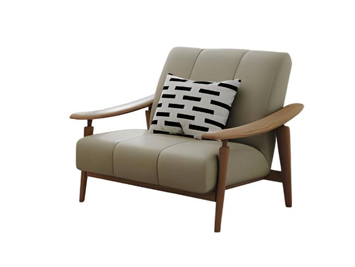 JVmoebel Sessel Designer Sessel Modern Beige Komfortabler Stoff Wohnzimmer Sessel (1-St), Made in Europa