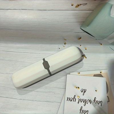 Uplifted Trends Portable Travel Toothbrush Case And Multi Purpose Storage Cup Organizer white