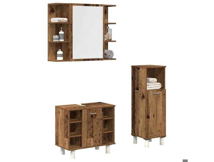 JLL*TOP - Mobilier pour salle de bain - Ensemble de meubles salle de bain - Lot de 3 - bois d'ingénierie LV5430