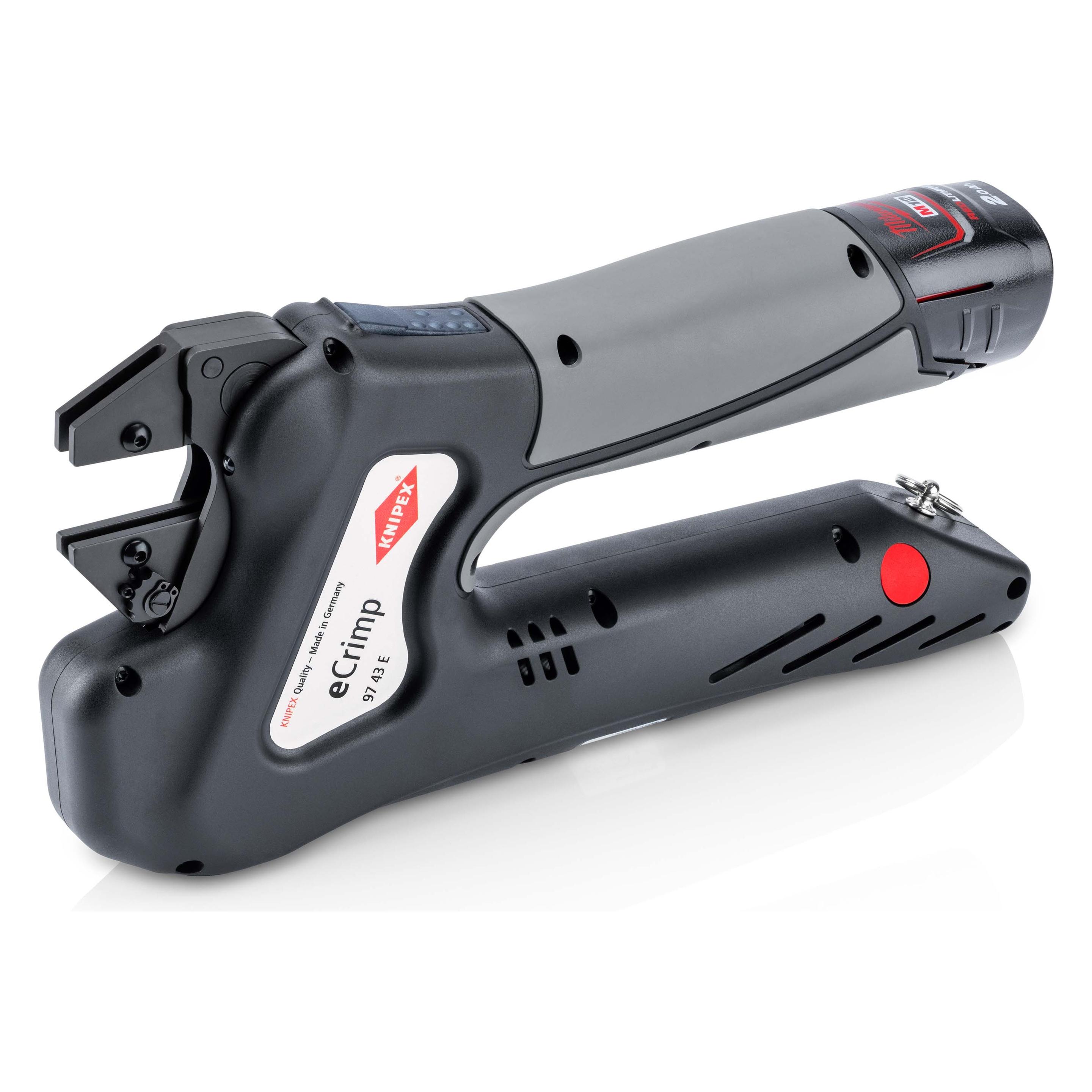 Knipex Akku-Crimpzange ohne Crimpeinsatz eCrimp (270 mm) (97 43 E)