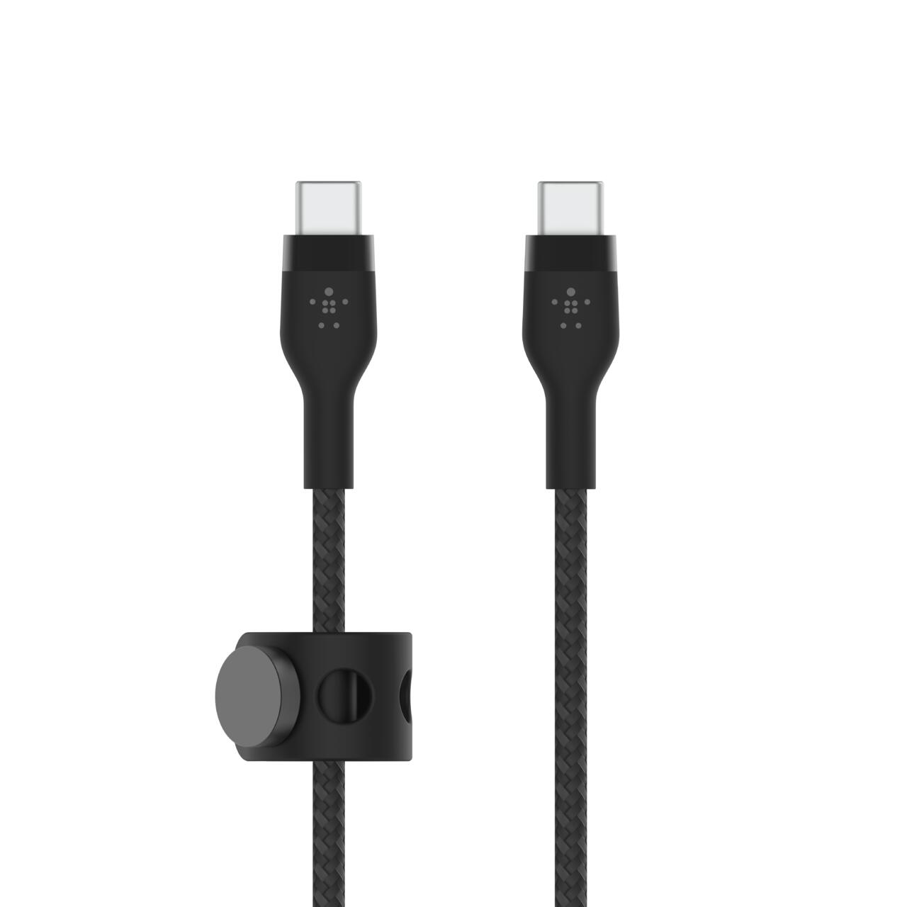 Belkin BoostCharge Pro Flex USB-C auf USB-C Kabel (1 m, schwarz) CAB011BT1MBK