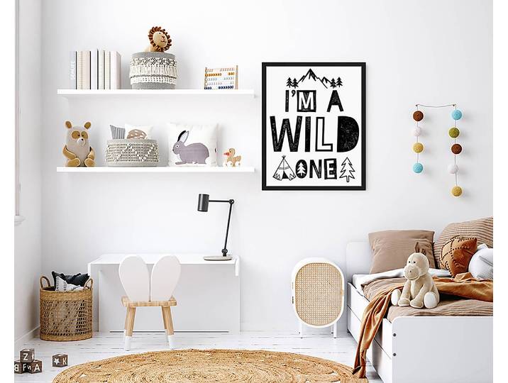 Bild I'm A Wild One 43 x 53cm Multicolor