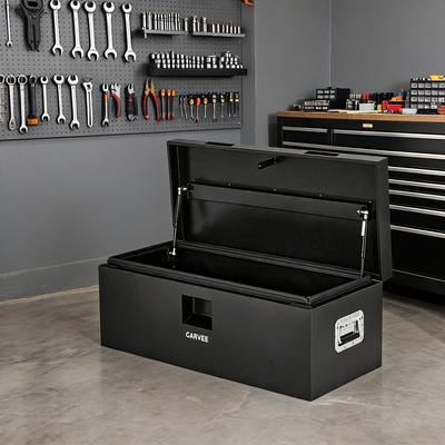 Garvee 48'' Heavy Duty Truck Bed Tool Box, Steel Trailer Tongue Box with Side Handles