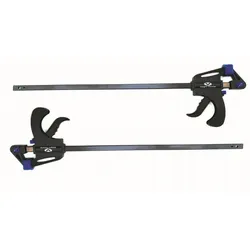 Vago-Tools 2x Schnellspannzwinge 100 mm Einhandzwinge Klemmzwinge Schraubzwingen