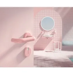 BarbieTM x HEWI Frei-Besetzt-Garnitur B111.001 Türstärke 38bis48mm, m. Notöffnung, rosa