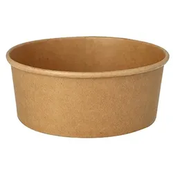 Starpak 300 Salatschalen, Pappe rund 750 ml Ø 15 cm · 6 cm braun