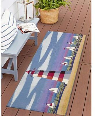 Lush Decor Esencia Lighthouse Indoor/Outdoor Mat