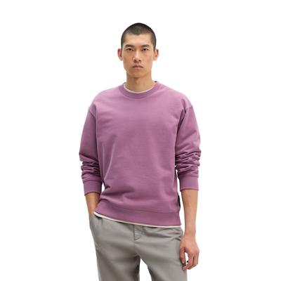 Sweatshirt MARC O'POLO "aus regenerativer Bio-Baumwolle", Herren, Gr. L, light mauve, Obermaterial: 100% Baumwolle, unifarben, relaxed fit, Rundhals, Rippbündchen, Sweatshirts Sweatshirt