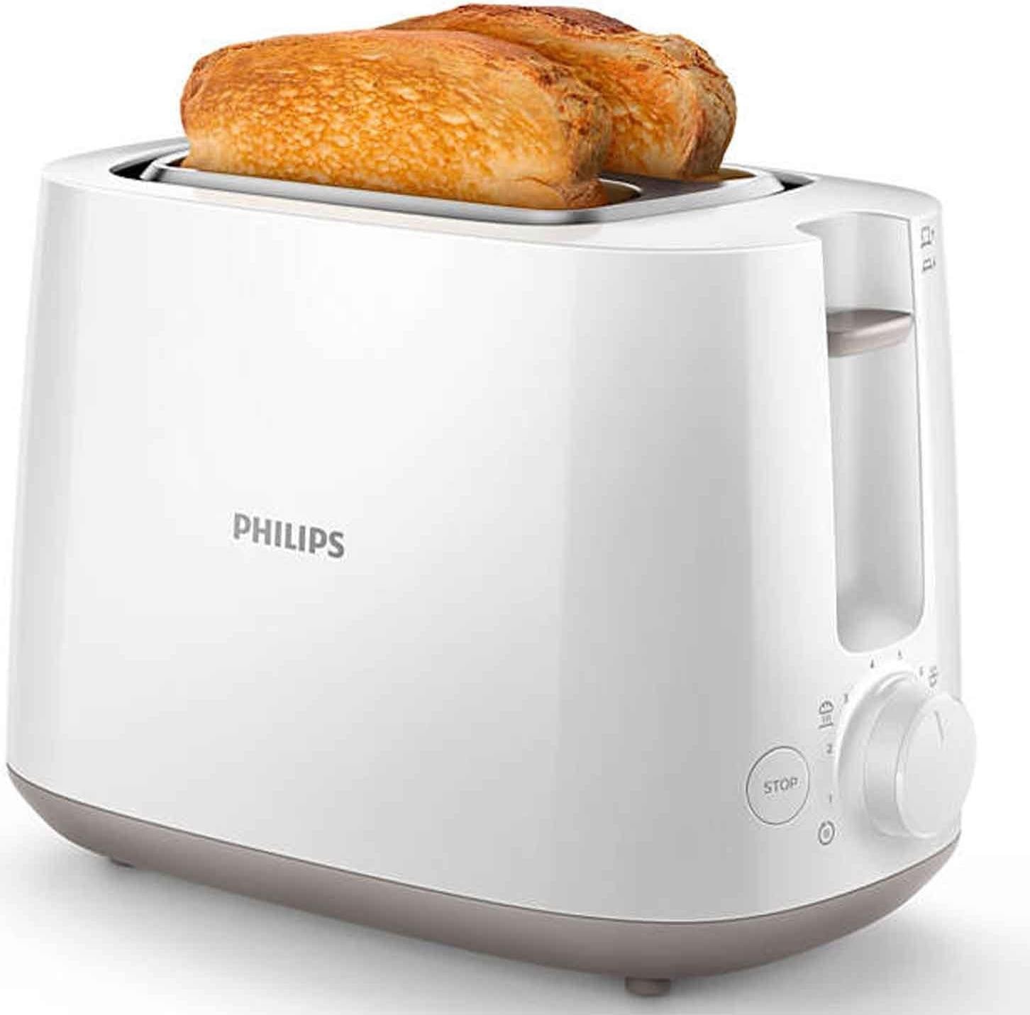 Philips Toaster HD2581, wit, 2 sleuven