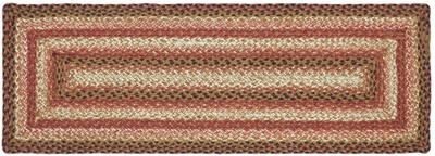 VHC Brands Ginger Spice Jute Rect Runner 13x36