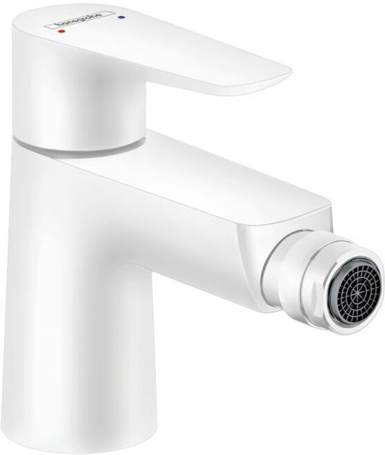 Hansgrohe Talis E Bidet-Einhebelmischer 71720700 mattweiß, mit Ablaufgarnitur