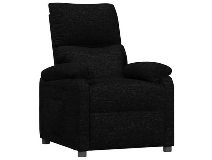GHVBNMF Relaxsessel Stoff Manuell Verstellbar TV Sessel Schwarz Ergonomischer Liegesessel mit verstellbarer Fußstütze und dichter Polsterung für Wohnzimmer und Schlafzimmer.