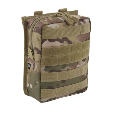 Gürteltasche BRANDIT "Brandit Accessoires Cross Molle Pouch", Gr. onesize, grün (tactical camo), Polyester, unifarben, Taschen Gürteltasche