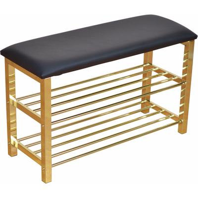 Schuhbank INOSIGN, grau (messingfarben), B:80cm H:50cm T:30cm, Sitzbänke, Schuhbank