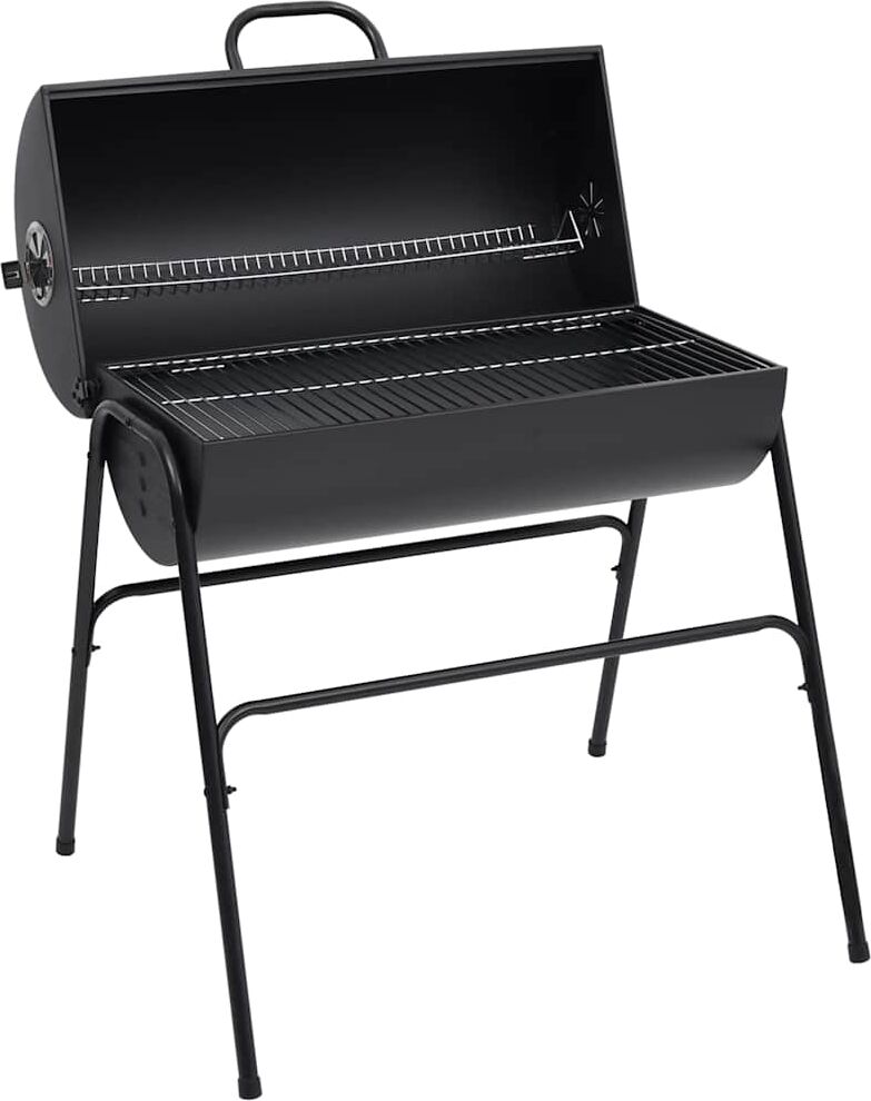 vidaXL Gril à baril avec 2 grilles de cuisson Noir 80x95x90 cm Acier