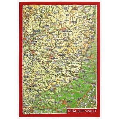 Reliefpostkarte Pfälzer Wald, Karte von Andre Markgraf,Mario Engelhardt, Georelief Vertriebs GbR
