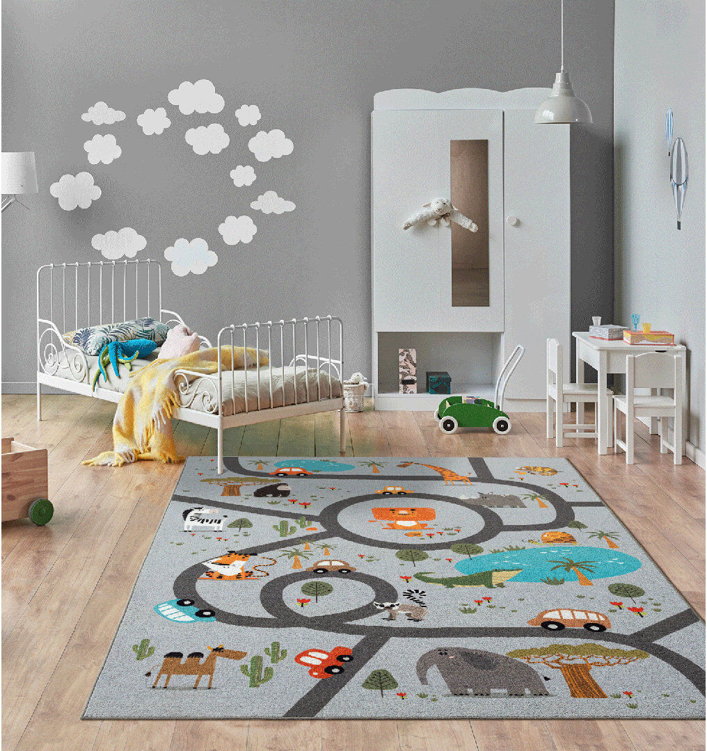 17 Stories Rectangle Area Rug Grey Rectangle 160 x 220 cm