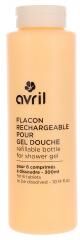 Avril Flacon rechargeable pour Gel Douche 6 Comprimés pour 300 ml - Flacon 300 ml