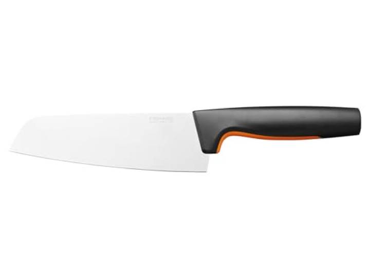 Fiskars Couteau de Chef Santoku\, Functional Form\, Longueur Totale : 29 cm Acier Inoxydable Japonais/Plastique\, 1057536