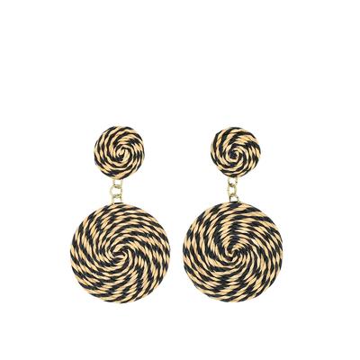 Paar Ohrstecker "BohoTwist", Damen, Gr. Textil, beige (natur), COLLEZIONE ALESSANDRO, Ohrringe