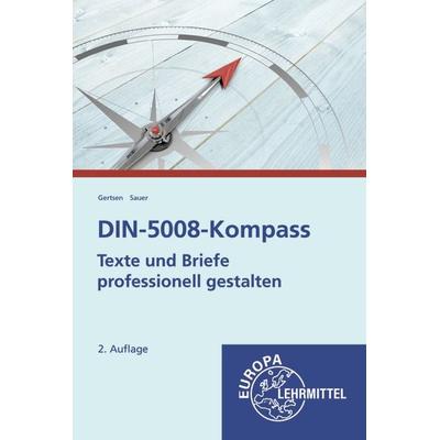 DIN-5008-Kompass, Taschenbuch von Christiane Gertsen,Gisbert Sauer, Europa-Lehrmittel, 978-3-7585-2391-5