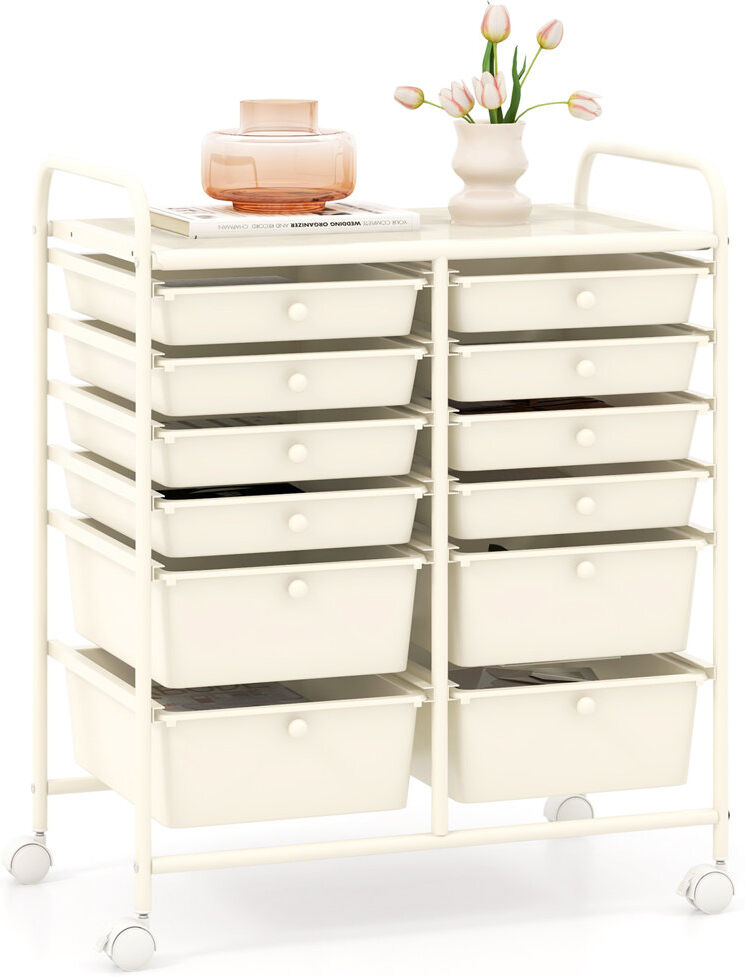 Borough Wharf 12 Drawer Storage Drawer White 74cm H X 63cm W X 37cm D