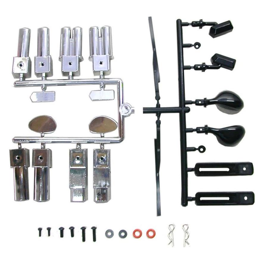 Jamara Auspuffatrappen+ Rückspiegel DM-ONE 1:7 HN (503505)