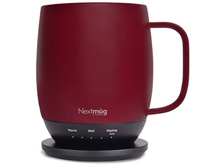 Nextmug Temperaturgesteuerte, selbstheizende Kaffeetasse, Burgunderrot, 400 ml