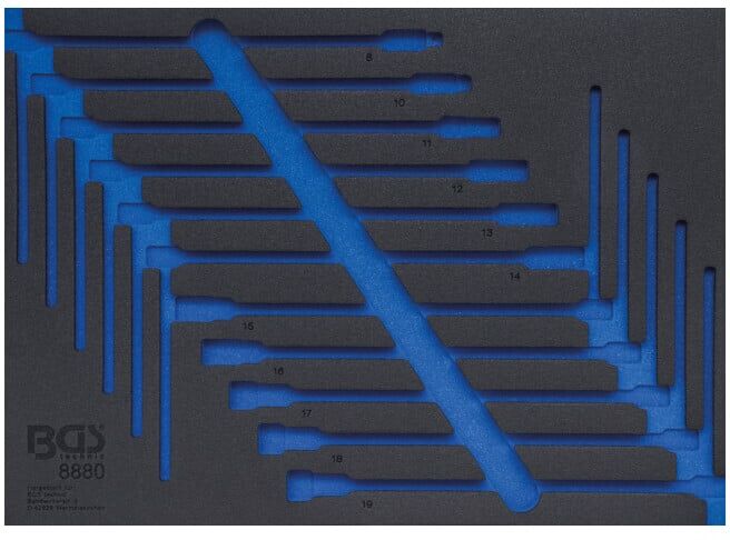BGS Insert de servante d'atelier 3/3 vide pour art. 8880 ; BGS technic (8880-1)