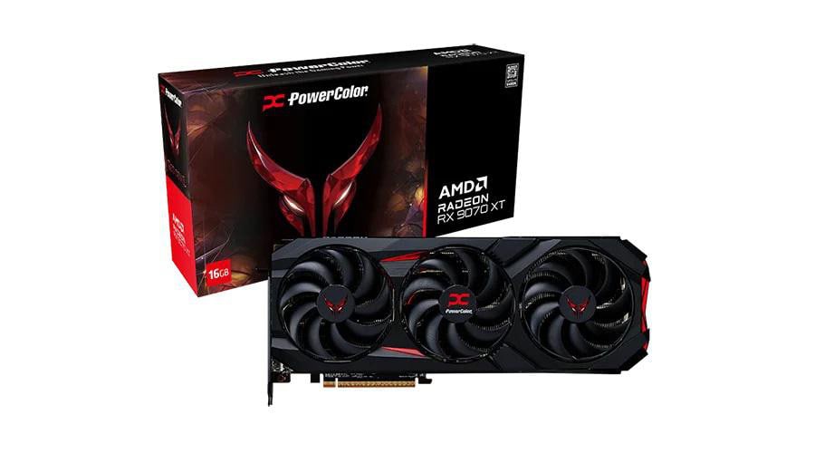 POWERCOLOR AMD Radeon RX 9070 XT Red Devil OC Grafikkarte 16 GB