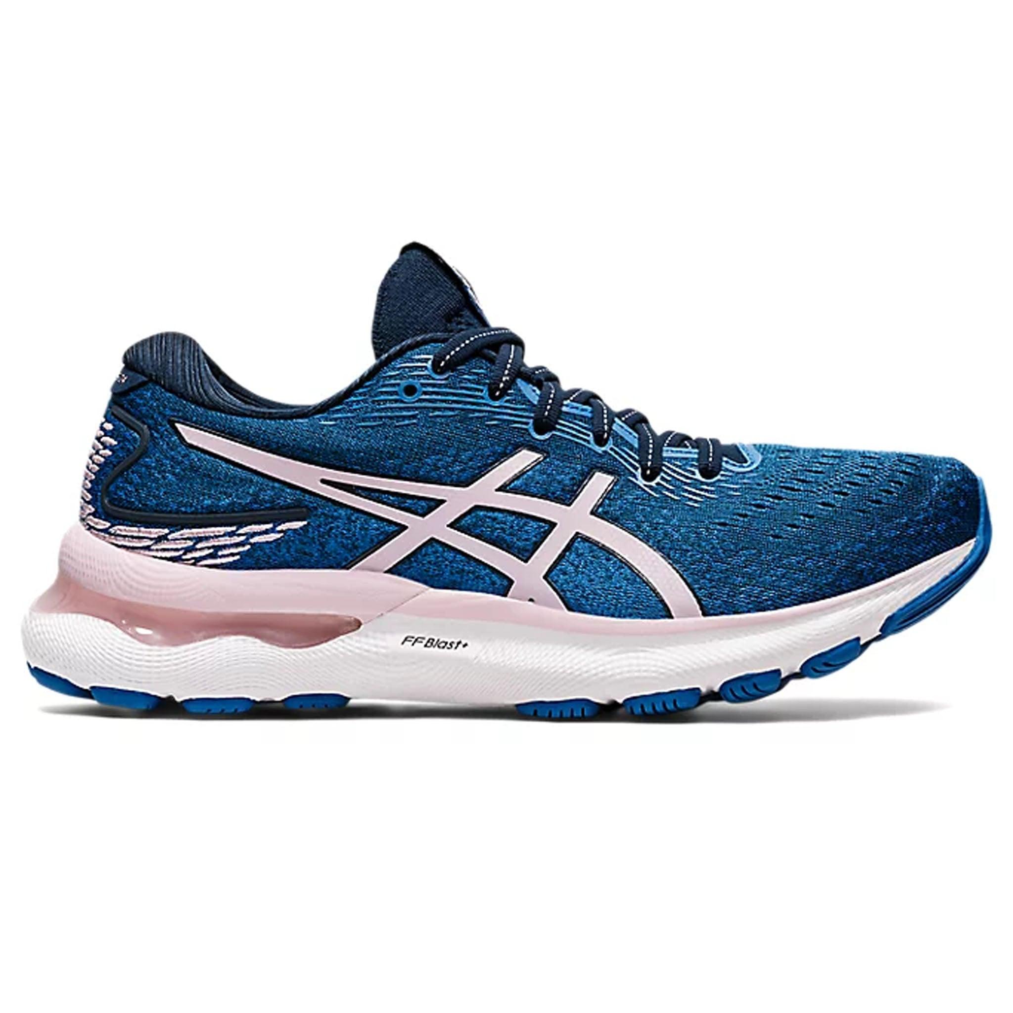 Asics Gel-Nimbus 24 Blaue Laufschuhe für Damen